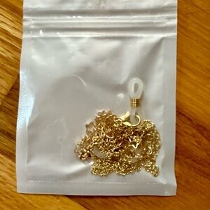 Gold-toned Sunglasses Eyeglasses Holder Necklace